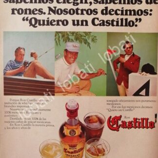 CARTEL ANTIGUO ORIGINAL DE RON CASTILLO 1969 /516