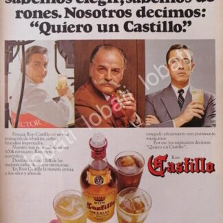 CARTEL ANTIGUO ORIGINAL DE RON CASTILLO 1969 /513