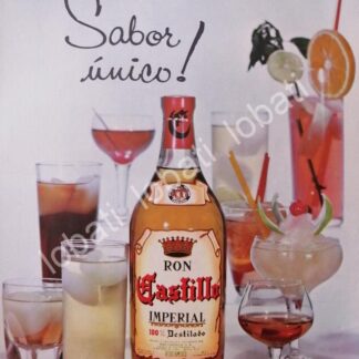 CARTEL ANTIGUO ORIGINAL DE RON CASTILLO 1962 /512