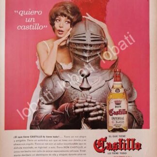CARTEL ANTIGUO ORIGINAL DE RON CASTILLO 1966 /511