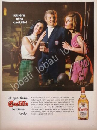 CARTEL ANTIGUO ORIGINAL DE RON CASTILLO 1966 /510