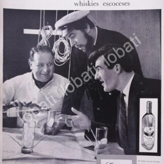 CARTEL ANTIGUO ORIGINAL DE VINOS. WHISKY GRANTS 1959 /596