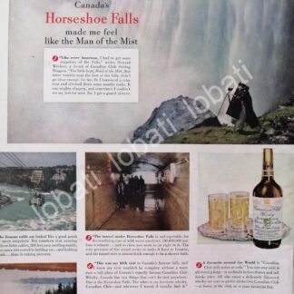 CARTEL ANTIGUO ORIGINAL DE WHISKY CANADIAN CLUB 1948 /500