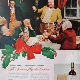 CARTEL ANTIGUO ORIGINAL DE WHISKY CANADIAN CLUB 1948 /499