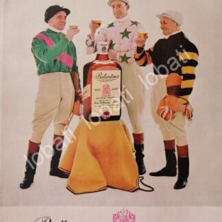 CARTEL ANTIGUO ORIGINAL DE VINOS WHISKY BALLANTINES 1960 /471