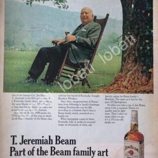 CARTEL ANTIGUO ORIGINAL DE VINOS. WHISKY JIM BEAM 1970s /589