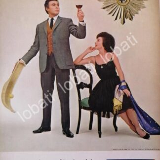 CARTEL ANTIGUO ORIGINAL DE GUILLERMO MURRAY Y VINOS CINZANO VERMOUTH 1960s /414 FEP