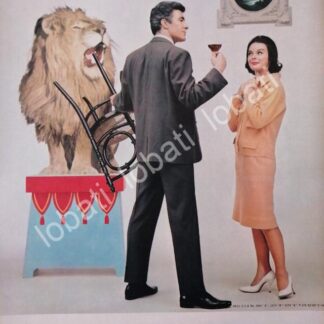 CARTEL ANTIGUO ORIGINAL DE GUILLERMO MURRAY Y VINOS CINZANO VERMOUTH 1960s /413 FEP