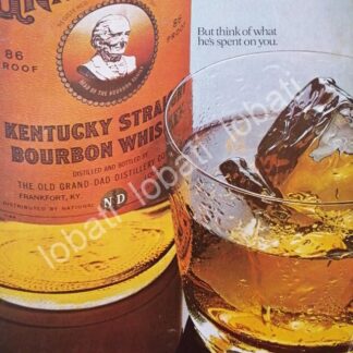 CARTEL ANTIGUO ORIGINAL DE VINOS. WHISKY GRAND DAD 1970 /587