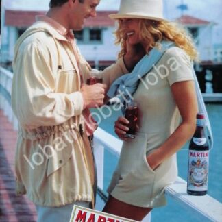 CARTEL ANTIGUO ORIGINAL DE VINOS MARTINI VERMOUTH 1980s /382
