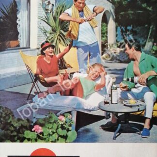 CARTEL ANTIGUO ORIGINAL DE VINOS MARTINI VERMOUTH 1960s /367