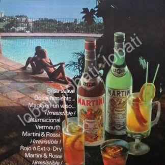 CARTEL ANTIGUO ORIGINAL DE VINOS VERMOUTH MARTINI 1960 /362