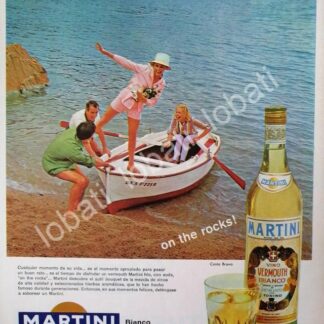 CARTEL ANTIGUO ORIGINAL DE VINOS VERMOUTH MARTINI 1960 /361