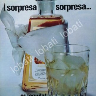 CARTEL ANTIGUO ORIGINAL DE TEQUILA CUERVO 1800 1969 /355
