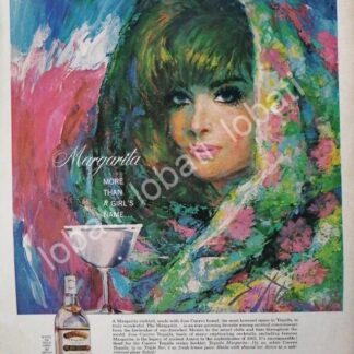 CARTEL ANTIGUO ORIGINAL DE TEQUILA JOSE CUERVO , DIBUJO DE SAM KATZ 1965 MUY RARO