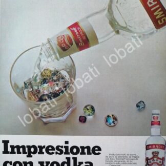 CARTEL ANTIGUO ORIGINAL DE GINEBRA SMIRNOFF 1960s /V340
