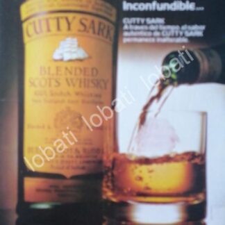 CARTEL ANTIGUO ORIGINAL DE VINOS. WHISKY CUTTY SARK 1980s /579