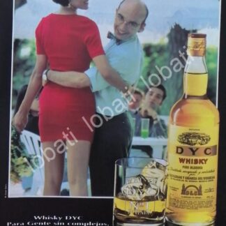 CARTEL ANTIGUO ORIGINAL DE VINOS. WHISKY DYC 1980s /576