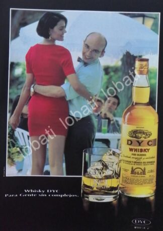 CARTEL ANTIGUO ORIGINAL DE VINOS. WHISKY DYC 1980s /576