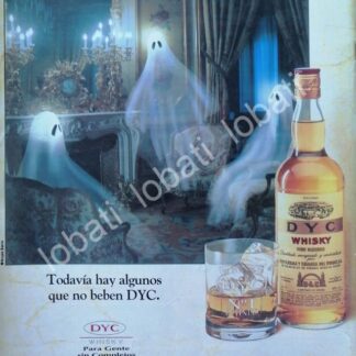 CARTEL ANTIGUO ORIGINAL DE VINOS. WHISKY DYC 1980s /575
