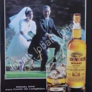 CARTEL ANTIGUO ORIGINAL DE VINOS. WHISKY DYC 1980s /574
