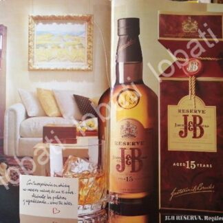 CARTEL ANTIGUO ORIGINAL DE VINOS. WHISKY J&B 1994 /566