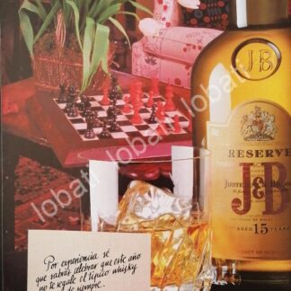 CARTEL ANTIGUO ORIGINAL DE VINOS. WHISKY J&B 1980s /560