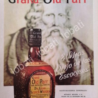 CARTEL ANTIGUO ORIGINAL DE VINOS. WHISKY OLD PARR 1966 /554
