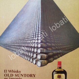 CARTEL ANTIGUO ORIGINAL DE VINOS. WHISKY OLD SUNTORY 1963 /553