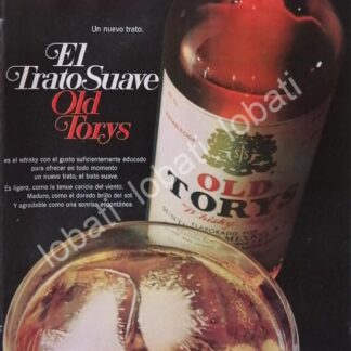 CARTEL ANTIGUO ORIGINAL DE VINOS. WHISKY OLD TORYS 1969 /546