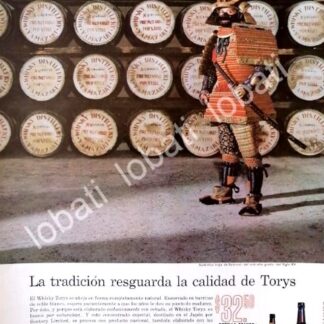 CARTEL ANTIGUO ORIGINAL DE VINOS. WHISKY TORYS 1964 /529 / RARO