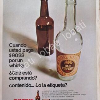 CARTEL ANTIGUO ORIGINAL DE VINOS. WHISKY TORYS 1968 /539