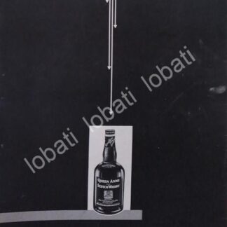 CARTEL ANTIGUO ORIGINAL DE VINOS. WHISKY QUENN ANNE 1950s /600 MUY RARO