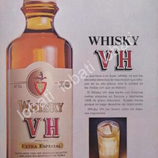 CARTEL ANTIGUO ORIGINAL DE VINOS. WHISKY VH 1969 /599