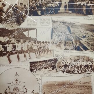 CARTEL ANTIGUO. INAUGURAN MONUMENTO A EMILIO CARRANZA U.S.A 1930 / PILOTOS