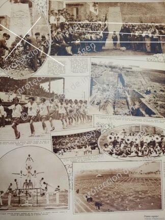 CARTEL ANTIGUO. INAUGURAN MONUMENTO A EMILIO CARRANZA U.S.A 1930 / PILOTOS