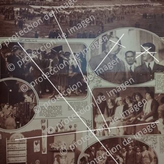 CARTEL ANTIGUO. EL PRESIDENTE PREMIA AL PILOTO ROBERTO FIERRO 1930 / AVIACION