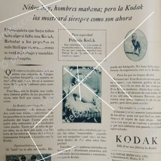 CARTEL ANTIGUO. CAMARAS KODAK DE 1930 /n503