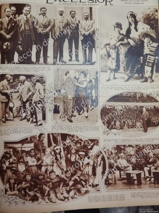 CARTEL ANTIGUO. TOMAS ALBA EDISON Y HENRY FORD / Y OTROS 1930 /EMPRESARIOS