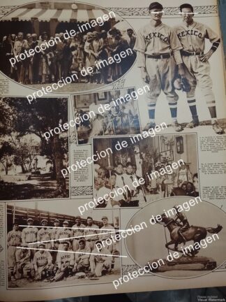 CARTEL ANTIGUO. FERNANDO BARRADAS Y EL CLUB MEXICO DE BASEBALL 1930 ETC /DPTS
