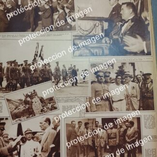 CARTEL ANTIGUO. PASCUAL ORTIZ RUBIO Y JOSE MILLAN ASTRAY 1930 /POLITICOS, MILITARIA