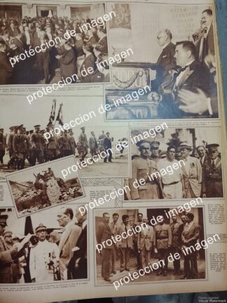 CARTEL ANTIGUO. PASCUAL ORTIZ RUBIO Y JOSE MILLAN ASTRAY 1930 /POLITICOS, MILITARIA