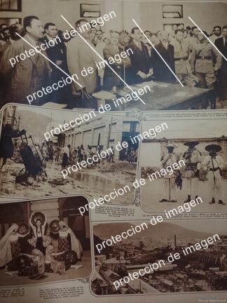 CARTEL VINTAGE. PRESIDENTE INUAGURA PREPARATORIA OLVARO OBREGON MONTERREY, Y MAS NOTAS 1930