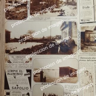 AFICHE ANTIGUO. HURACAN EN VERACRUZ, ALVARADO. AV JUAN SOTO 1930 /DESASTRES