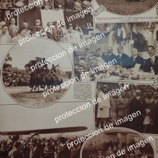 AFICHE ANTIGUO. PRESIDENTE ORTIZ RUBIO EJERCICIOS MILITARES Y MAS 1930 /POLITICOS