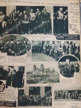 AFICHE ANTIGUO, DIPLOMATICOS TOMA DE POSESION PASCUAL ORTIZ RUBIO 1930 /POLITICOS