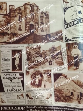 AFICHE ANTIGUO. LUGARES DE TANCANHUITZ, SAN LUIS POTOSI 1930 /LDM