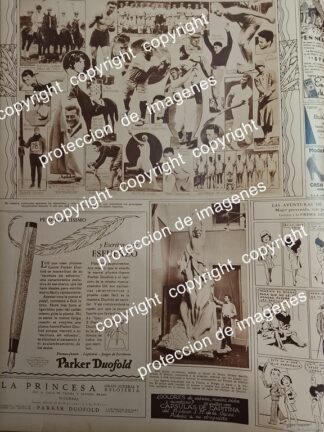 AFICHE ANTIGUO. BRUCE WILDER SAVILLE, CAMPEONES DEPORTIVOS DE 1930 Y MAS /ARTISTAS /DEPORTES