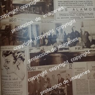 AFICHE ANTIGUO. LA ASOCIATED PRESS EN MEXICO, PRIMEROS TELETIPOS DE PRENSA 1930 /PERIODISTAS