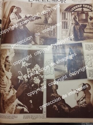 AFICHE ANTIGUO. MUJERES MEXICANAS, FOTOGRAFO LUIS MARQUEZ 1930 OTILIA ZAMBRANO /ALBERT EINSTEIN ETC